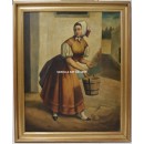 V.D. Bequez: Woman with bucket