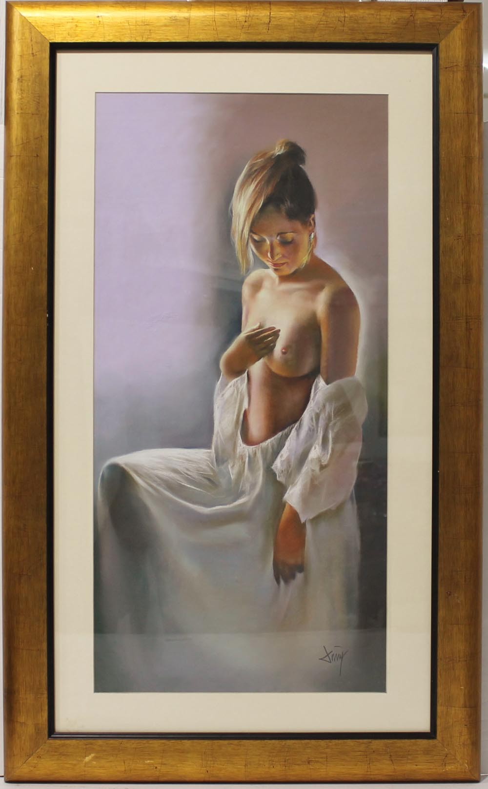 Naked woman bowing For sale as Framed Prints, Photos, Wall Art and